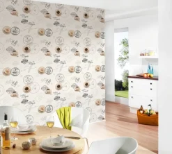 Vinyltapete Coffee beige B/L: ca. 53x1005 cm