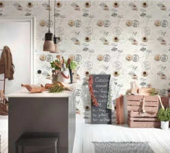 Vinyltapete Coffee beige B/L: ca. 53x1005 cm