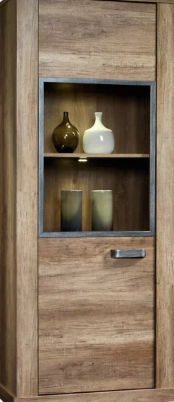 Vitrine Aalborg Oak Monument Nachbildung Spanplatte B/H/T: ca. 78x185x40 cm