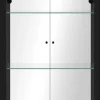 Vitrine Albi schwarz B/H/T: ca. 62x189x33 cm