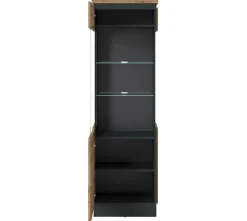 Vitrine Corte Eiche Evoke Coast Nachbildung grau B/H/T: ca. 60x201x40 cm