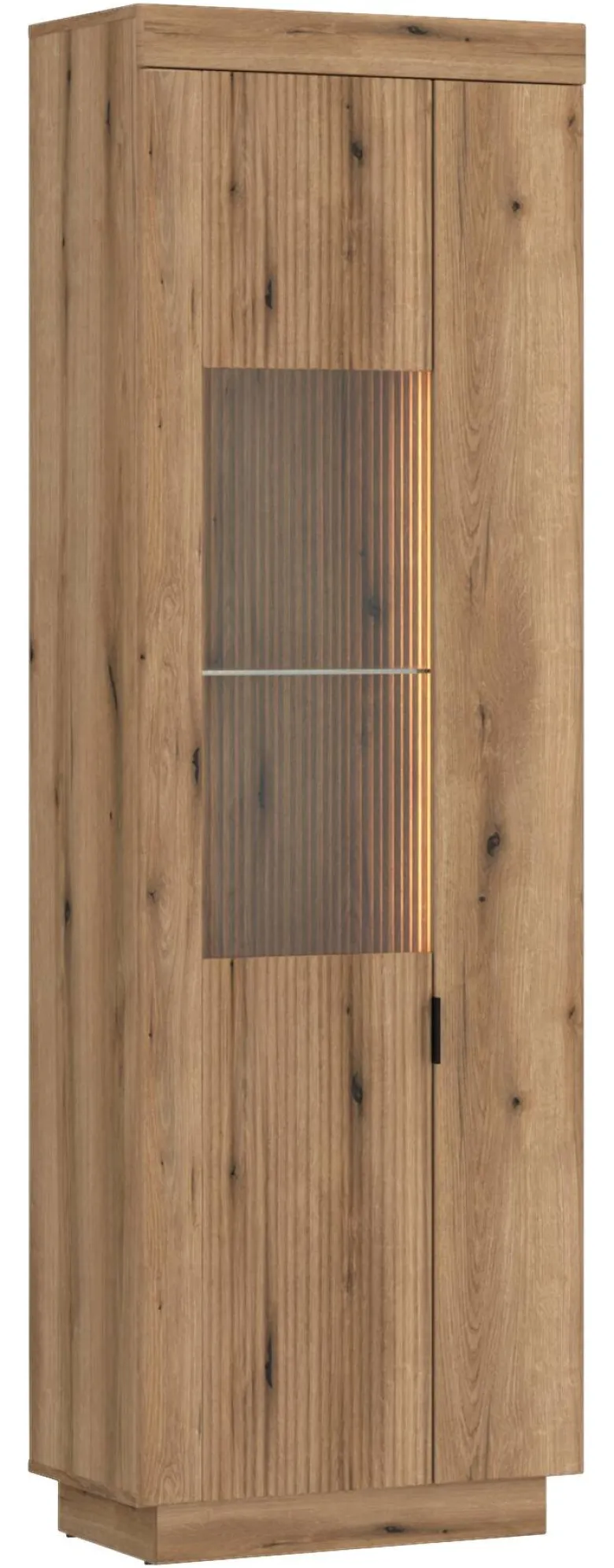Vitrine Delamar Eiche Evoke Coast Nachbildung B/H/T: ca. 62x198x40 cm