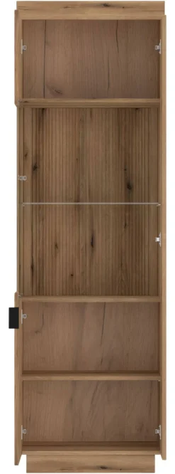 Vitrine Delamar Eiche Evoke Coast Nachbildung B/H/T: ca. 62x198x40 cm