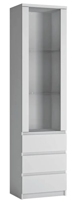 Vitrine Fribo Alpinweiß Spanplatte B/H/T: ca. 50x200x40 cm
