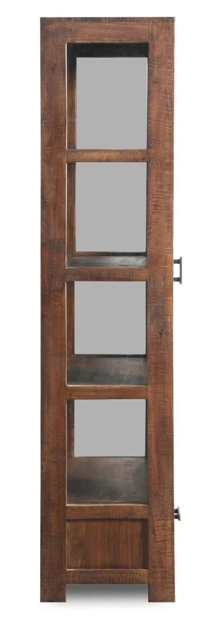 Vitrine Genua Akazie dunkel B/H/T: ca. 50x175x40 cm