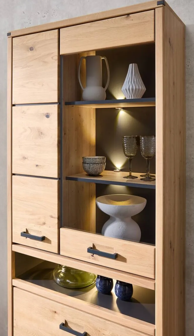Vitrine Genua B/H/T: ca. 85x204x38 cm