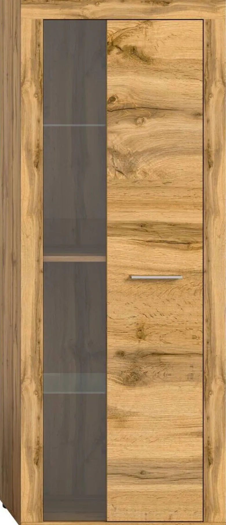 Vitrine Jam Eiche Wotan Nachbildung B/H/T: ca. 60x159x35 cm
