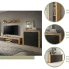 Vitrine Jam Eiche Wotan Nachbildung grau B/H/T: ca. 60x86x35 cm