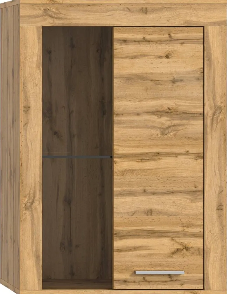 Vitrine Jam Eiche Wotan Nachbildung B/H/T: ca. 60x86x35 cm