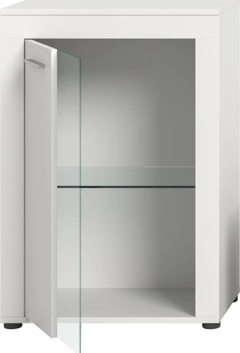 Vitrine Jam weiß B/H/T: ca. 86x60x35 cm