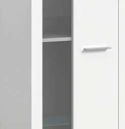Vitrine Jam weiß B/H/T: ca. 60x159x35 cm