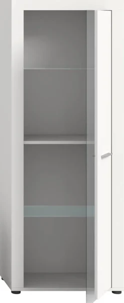 Vitrine Jam weiß B/H/T: ca. 60x159x35 cm
