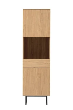 Vitrine Kalmar Oak Stone Nachbildung B/H/T: ca. 58x200x40 cm