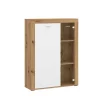 Vitrine Mallorca Plus Eiche Artisan Nachbildung weiß B/H/T: ca. 90x123x35 cm