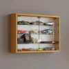 Vitrine Mandosa M buche Nachbildung Holzwerkstoff Glas B/H/T: ca. 60x40x10 cm