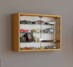 Vitrine Mandosa M buche Nachbildung Holzwerkstoff Glas B/H/T: ca. 60x40x10 cm