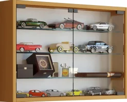 Vitrine Mandosa M buche Nachbildung Holzwerkstoff Glas B/H/T: ca. 60x40x10 cm