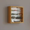 Vitrine Mandosa S buche Nachbildung Holzwerkstoff Glas B/H/T: ca. 40x40x10 cm