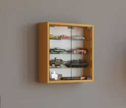 Vitrine Mandosa S buche Nachbildung Holzwerkstoff Glas B/H/T: ca. 40x40x10 cm