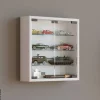 Vitrine Mandosa S weiß Holzwerkstoff Glas B/H/T: ca. 40x40x10 cm