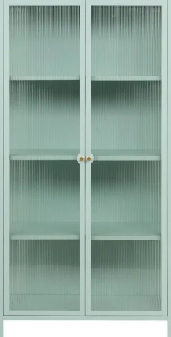 Vitrine Milton mint B/H/T: ca. 80x160x40 cm