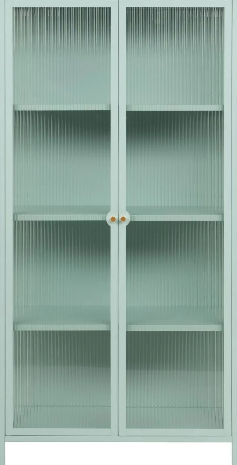 Vitrine Milton mint B/H/T: ca. 80x160x40 cm