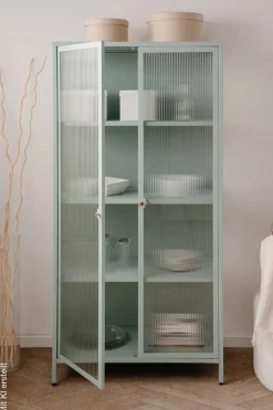 Vitrine Milton mint B/H/T: ca. 80x160x40 cm