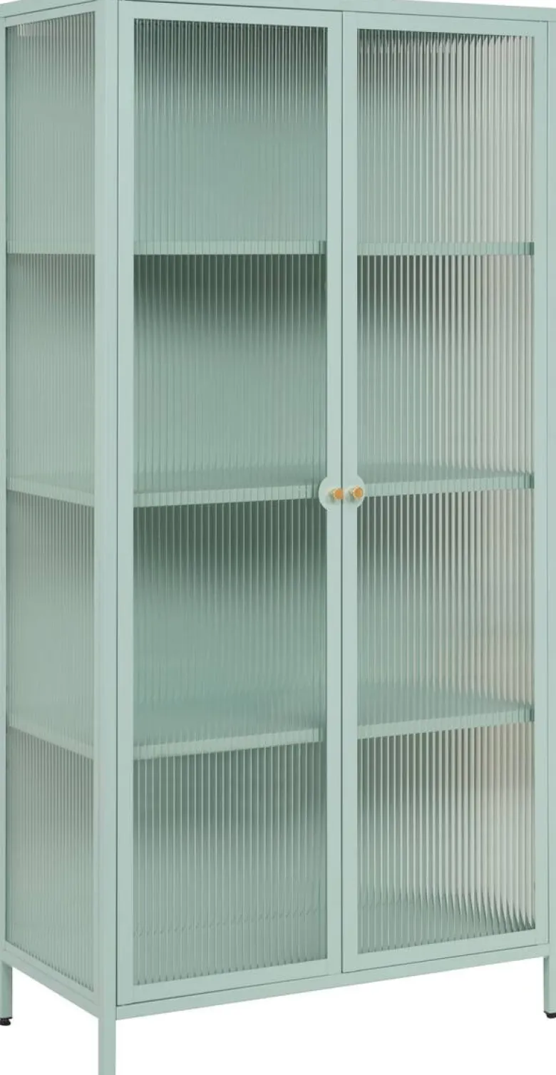 Vitrine Milton mint B/H/T: ca. 80x160x40 cm