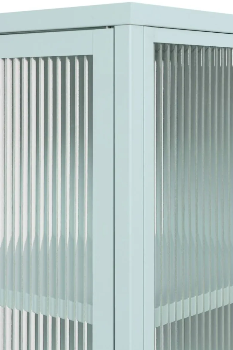 Vitrine Milton mint B/H/T: ca. 80x160x40 cm
