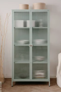 Vitrine Milton mint B/H/T: ca. 80x160x40 cm
