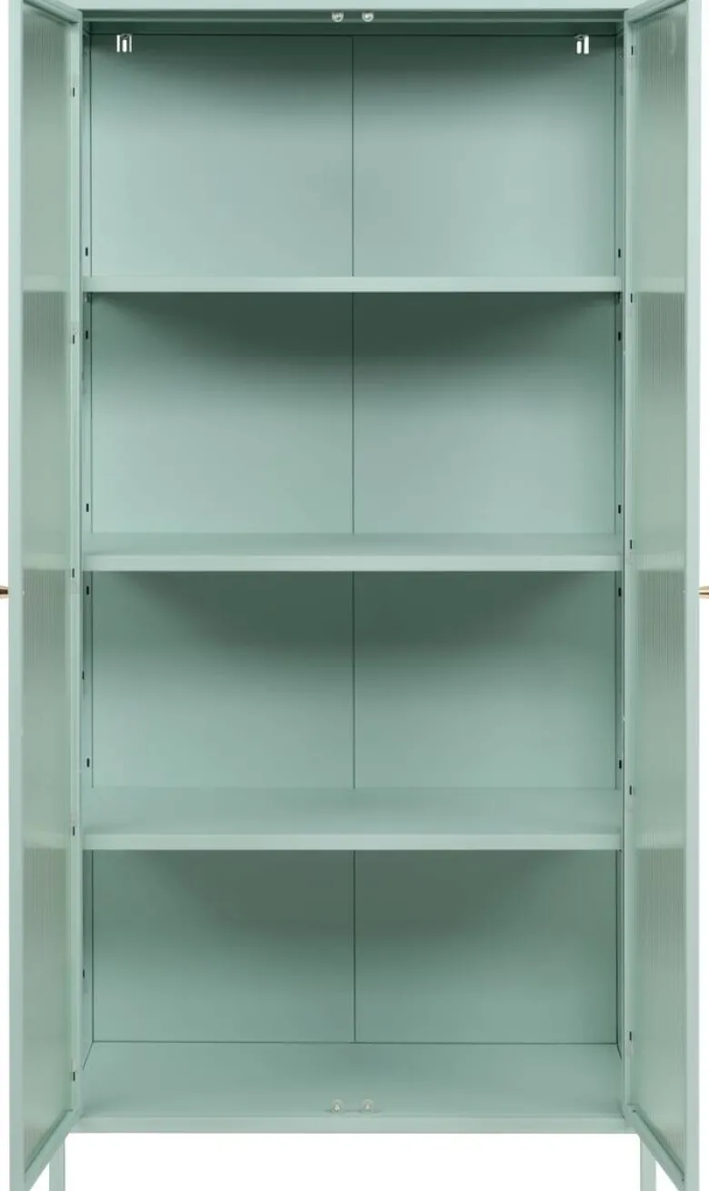 Vitrine Milton mint B/H/T: ca. 80x160x40 cm