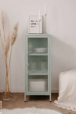 Vitrine Milton mint B/H/T: ca. 40x102x40 cm