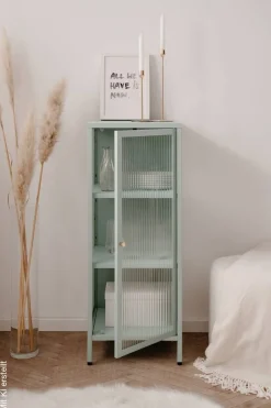 Vitrine Milton mint B/H/T: ca. 40x102x40 cm