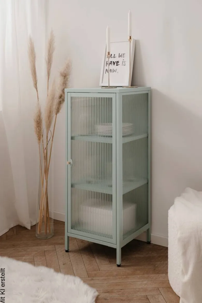 Vitrine Milton mint B/H/T: ca. 40x102x40 cm