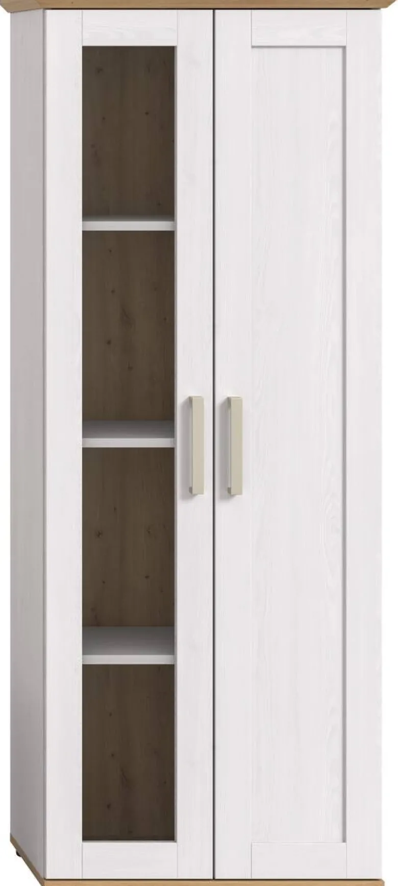 Vitrinenschrank VERONA Lärche Nachbildung Eiche Nachbildung B/H/T: ca. 64x161x37 cm
