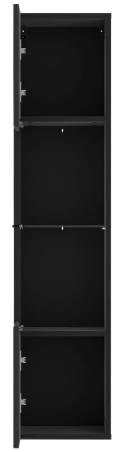 Vitrine Otis schwarz Hochglanz B/H/T: ca. 30x130x35 cm
