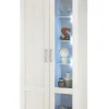 Vitrine Romance weiß Sibiu Lärche Nachbildung Holzoptik San-Remo Nachbildung B/H/T: ca. 93x202x46 cm