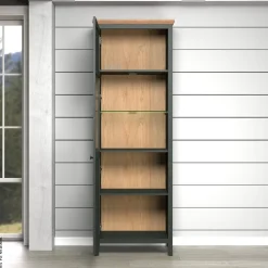 Vitrine Stanton tannengrün Eiche Evoke Coast Nachbildung B/H/T: ca. 69x198x39 cm