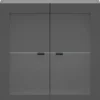 Vitrine System 64 anthrazit matt B/H/T: ca. 64x64x35 cm