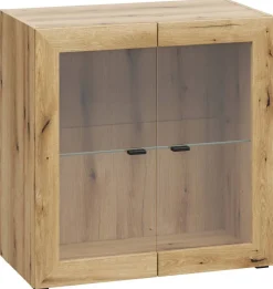 Vitrine System 64 Eiche Evoke Oak Nachbildung B/H/T: ca. 64x64x35 cm