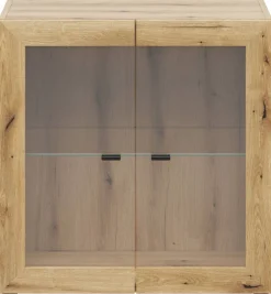 Vitrine System 64 Eiche Evoke Oak Nachbildung B/H/T: ca. 64x64x35 cm