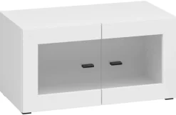 Vitrine System 64 weiß B/H/T: ca. 64x32x35 cm