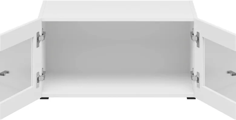 Vitrine System 64 weiß B/H/T: ca. 64x32x35 cm