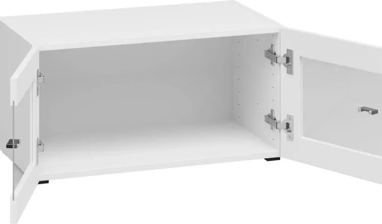 Vitrine System 64 weiß B/H/T: ca. 64x32x35 cm