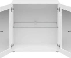 Vitrine System 64 weiß matt B/H/T: ca. 64x64x35 cm