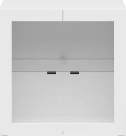 Vitrine System 64 weiß matt B/H/T: ca. 64x64x35 cm