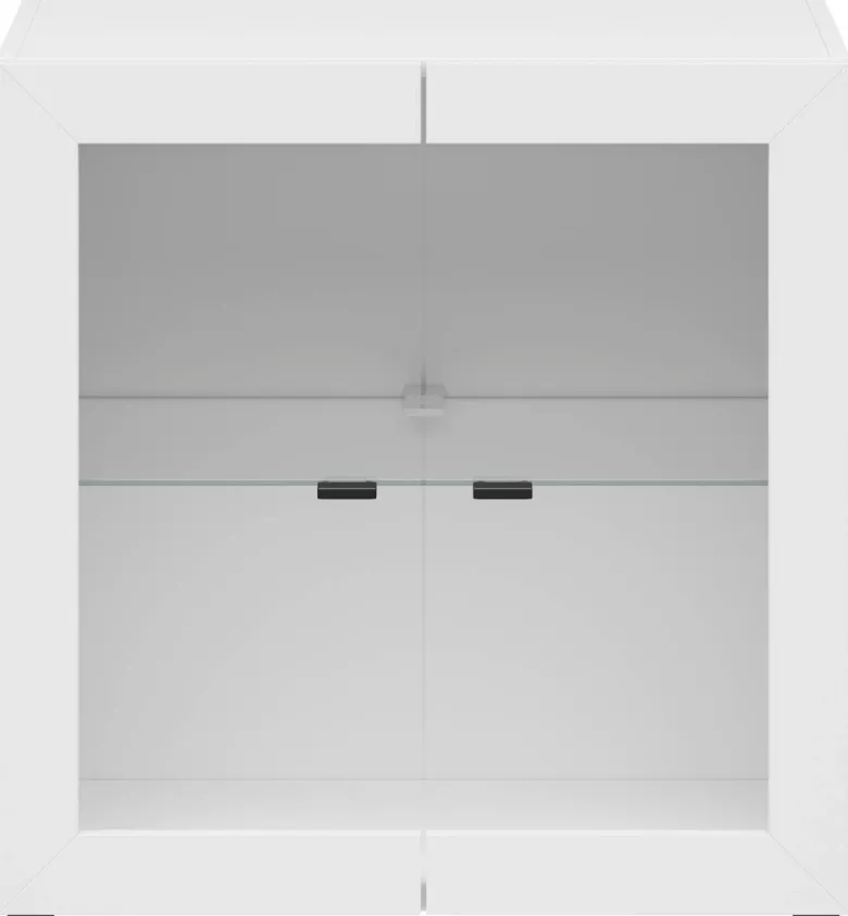 Vitrine System 64 weiß matt B/H/T: ca. 64x64x35 cm