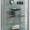 Vitrine Vitrosa Maxi silber Holzwerkstoff Glas B/H/T: ca. 59x113x18 cm