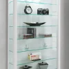 Vitrine Vitrosa Maxi weiß Holzwerkstoff Glas B/H/T: ca. 59x113x18 cm