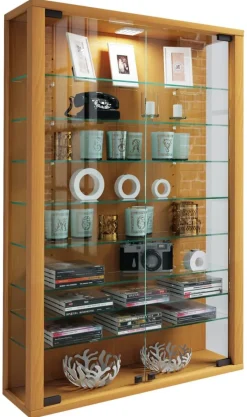 Vitrine Vitrosa Mini buche Nachbildung Holzwerkstoff Glas B/H/T: ca. 59x90x18 cm